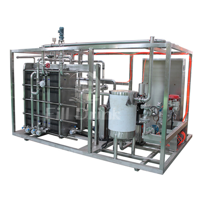 Auto esterilizador de UHT SUS304 de Juice Processing Equipment do controle de temperatura